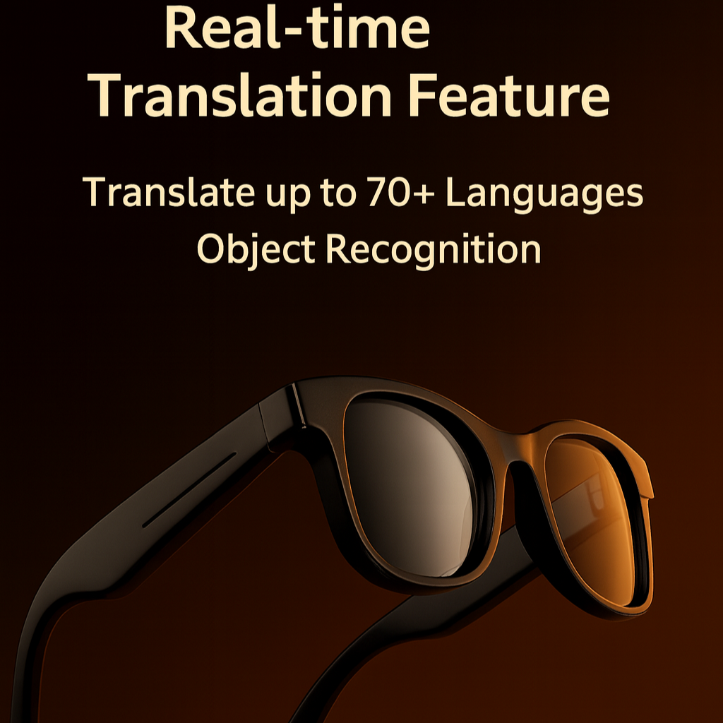 “LumeShark X2™ Smart AI Eyeglasses – Camera, Translation & Connectivity | Next-Gen Wearable Tech”