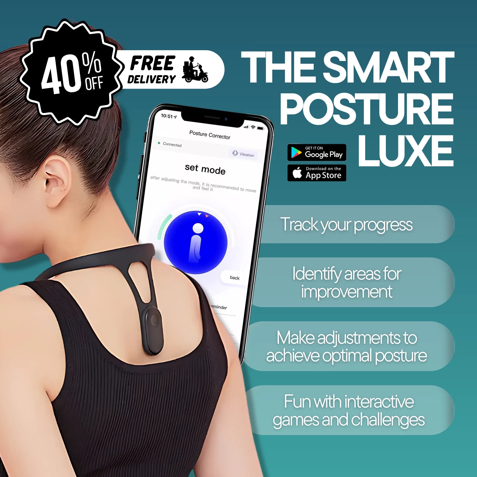 Smart Posture Corrector with Real-Time Monitoring