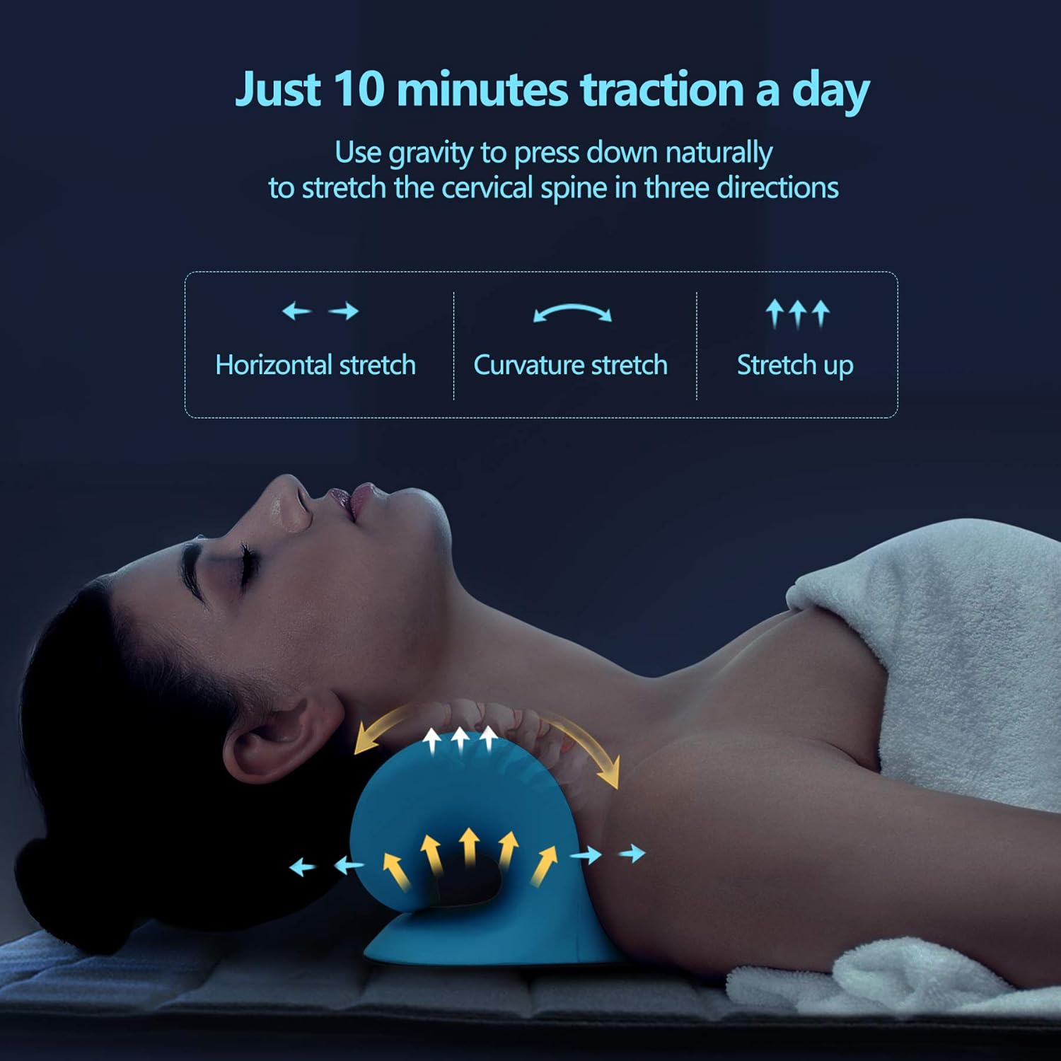 LumeShark™  Neck Cloud (Neck & Shoulder Stretcher) – Fast Relief & Muscle Release