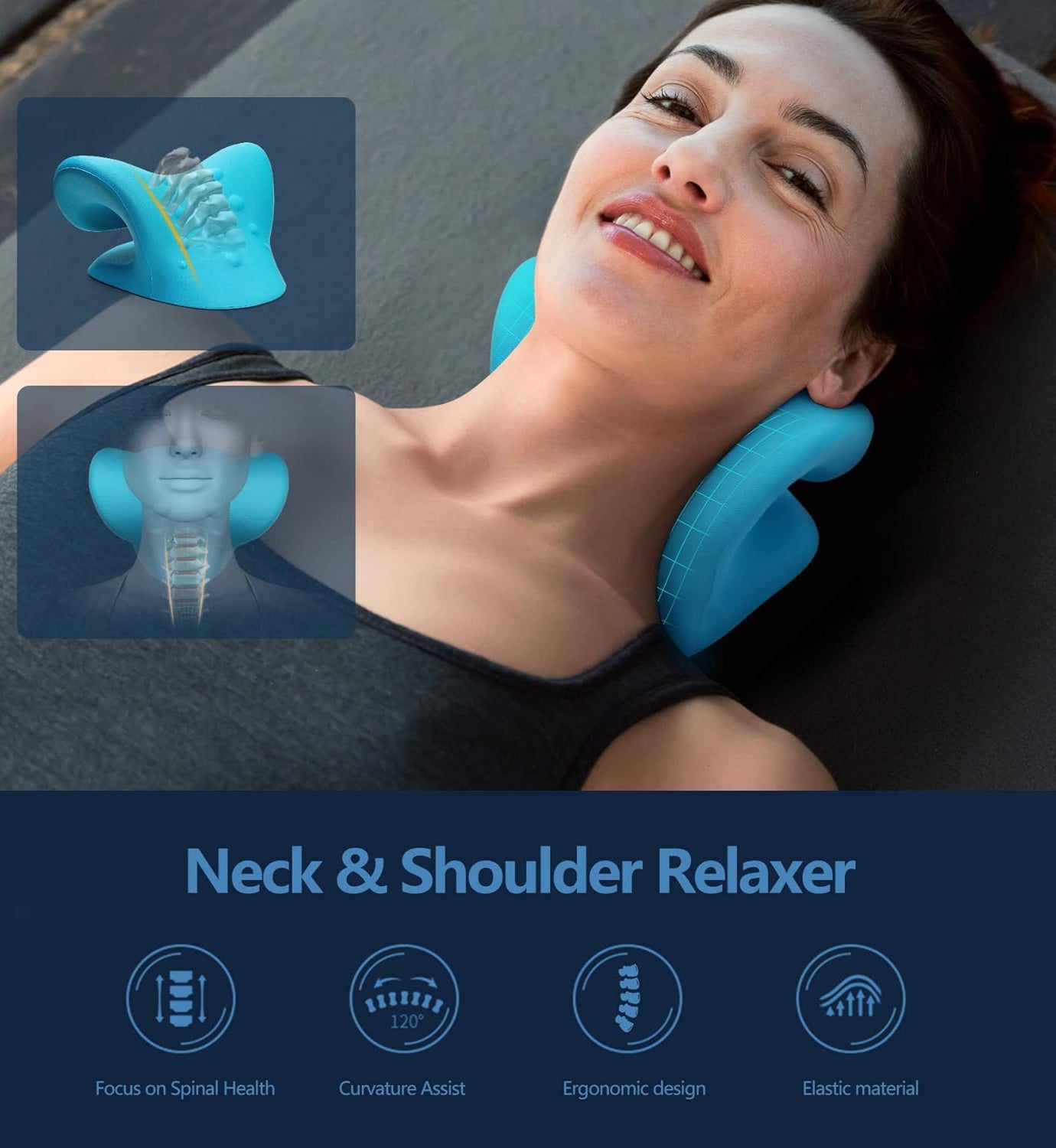 LumeShark™  Neck Cloud (Neck & Shoulder Stretcher) – Fast Relief & Muscle Release