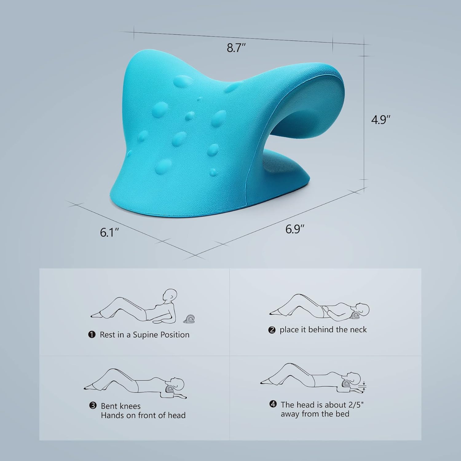 LumeShark™  Neck Cloud (Neck & Shoulder Stretcher) – Fast Relief & Muscle Release